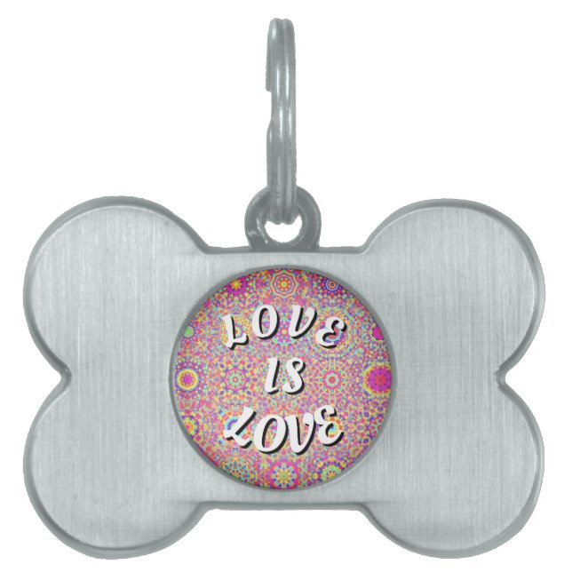 Love Is Love Pride ID-bricka Husdjur (Framsidan)