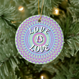 Love Is Love Pride Julgransprydnad Keramik