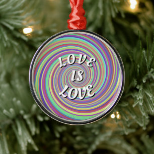Love Is Love Pride Julgransprydnad Metall