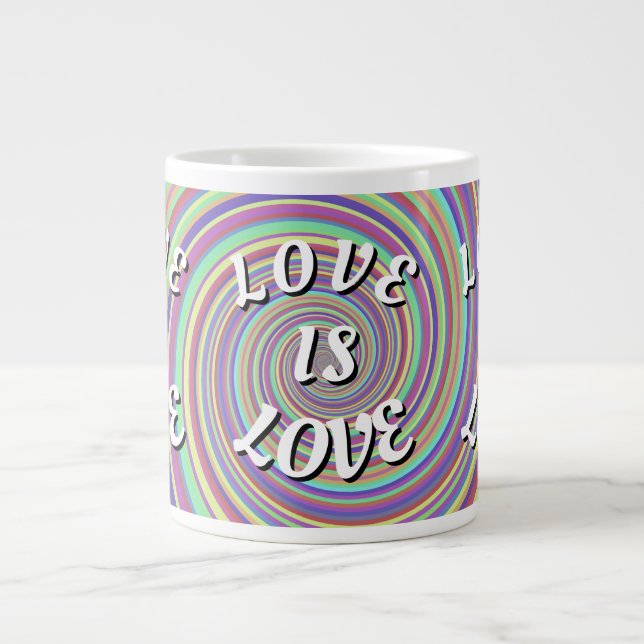 Love Is Love Pride  Jumbo Mugg (Framsidan)