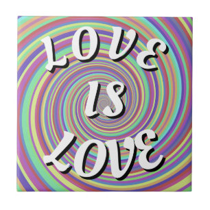 Love Is Love Pride Kakelplatta