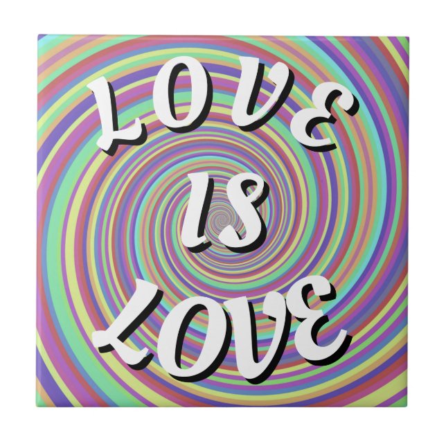 Love Is Love Pride Kakelplatta (Framsidan)