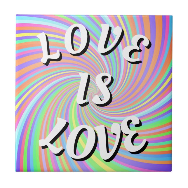 Love Is Love Pride Kakelplatta (Framsidan)