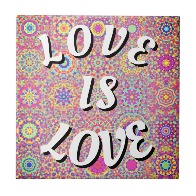 Love Is Love Pride Kakelplatta (Framsidan)