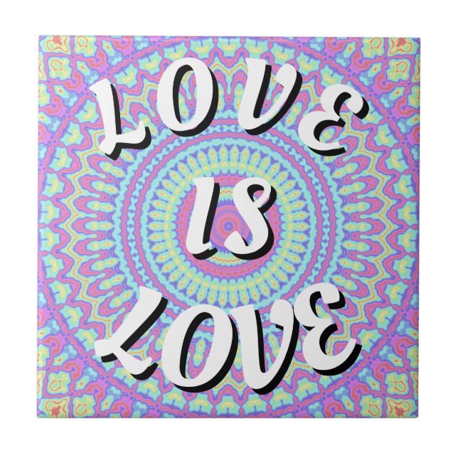 Love Is Love Pride Kakelplatta (Framsidan)
