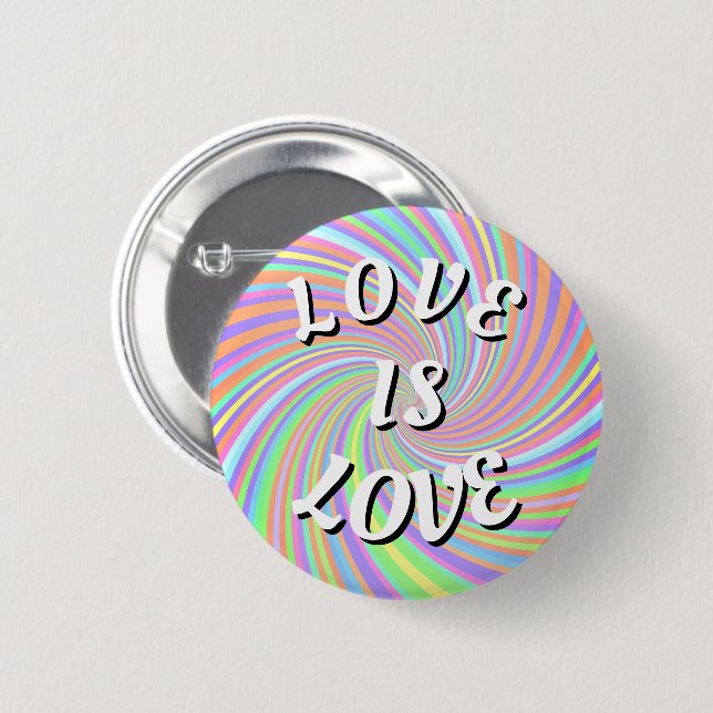 Love Is Love Pride Knapp (Framsida & baksida)