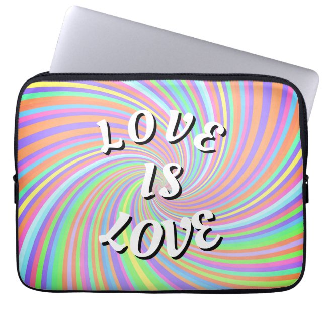 Love Is Love Pride Laptop Fodral (Framsidan)