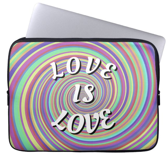 Love Is Love Pride Laptop Fodral (Framsidan)