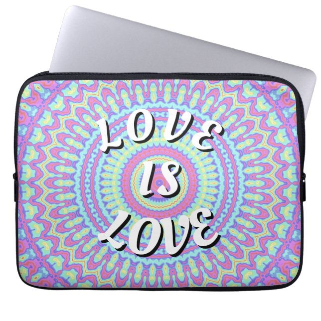 Love Is Love Pride Laptop Fodral (Framsidan)