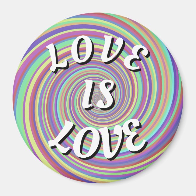 Love Is Love Pride Magnet (Framsidan)