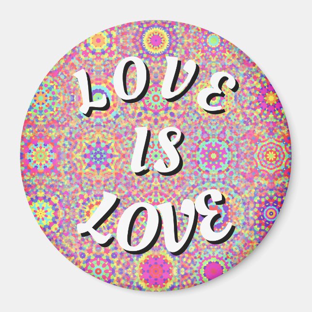 Love Is Love Pride Magnet (Framsidan)