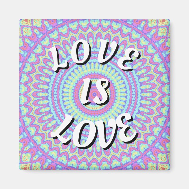 Love Is Love Pride Magnet (Framsidan)