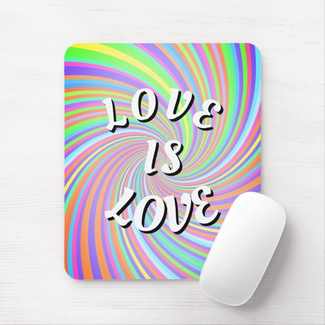 Love Is Love Pride Musmatta (Med mus)
