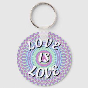 Love Is Love Pride-nyckelring Nyckelring