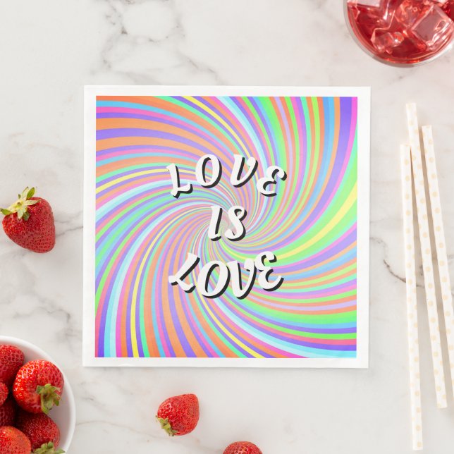 Love Is Love Pride  Pappersservett (Insitu)