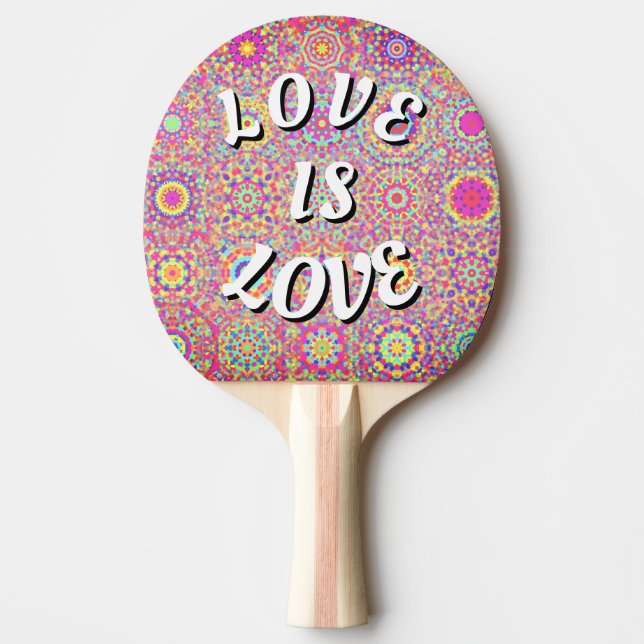 Love Is Love Pride Pingisracket (Framsidan)