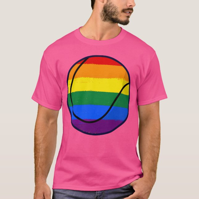 Love Is Love Pride Rainbowennis girl T Shirt (Framsida)