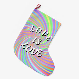 Love Is Love Pride Stor Julstrumpa