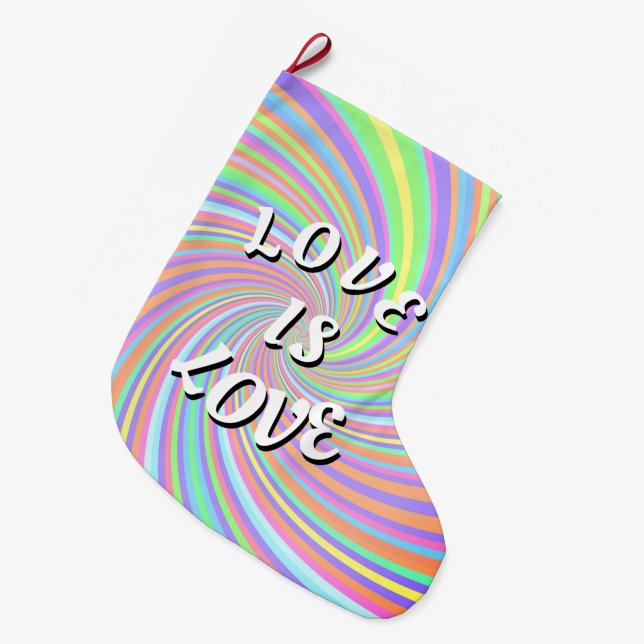 Love Is Love Pride Stor Julstrumpa (Framsidan (Hängande))