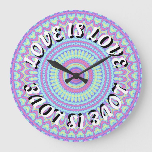 Love Is Love Pride Stor Klocka (Framsida)