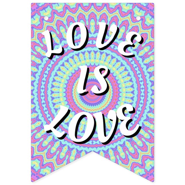 Love Is Love Pride Vimplar (Första flaggan)