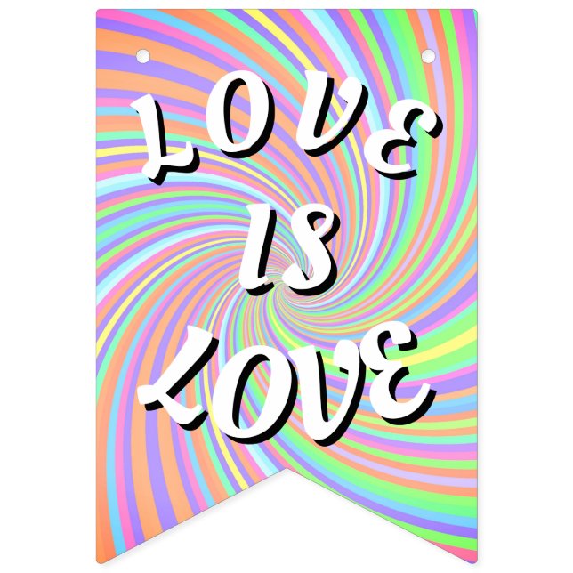Love Is Love Pride Vimplar (Första flaggan)
