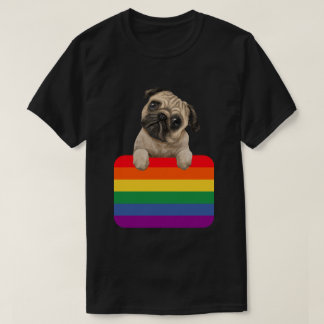 Love Is Love Puppy rainbow T Shirt