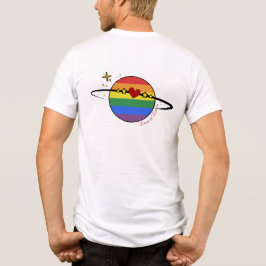 Love Is Love Regnbåge HBTQ Planet T Shirt
