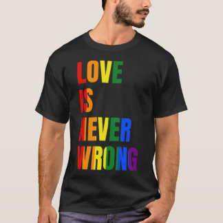 Love Is Never Wrong (LGBT) -standard-scale-4_00x T Shirt