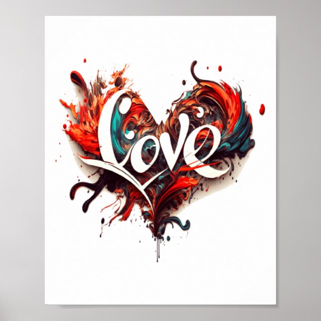 Love Is On Valentines Day  Poster (Framsidan)