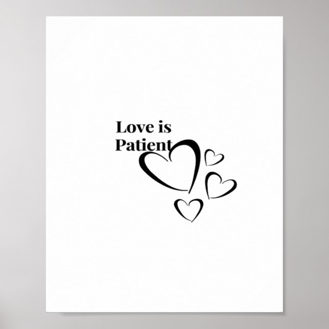 Love Is Patient Calm Aesthetic  Poster (Framsidan)
