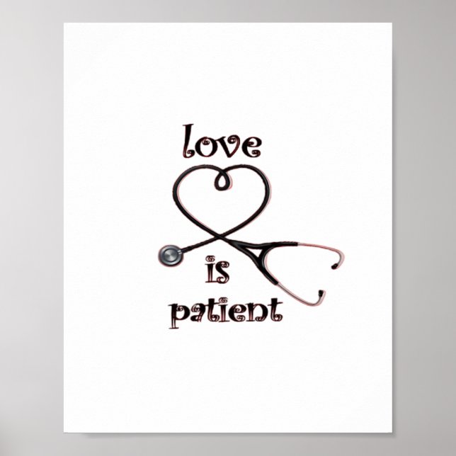 Love Is Patient Clean Layout  Poster (Framsidan)