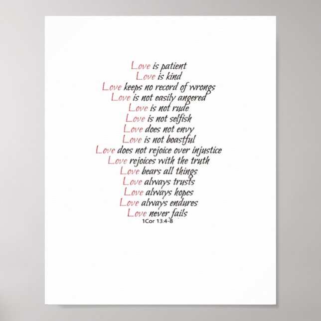 Love Is Patient Elegant Style  Poster (Framsidan)