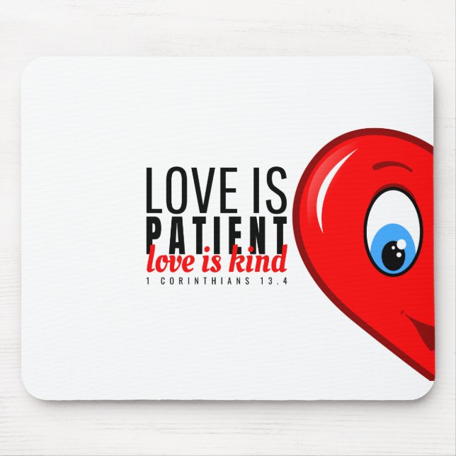 Love is patient, love is kind musmatta (Framsidan)