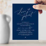 “Love Is Patient” Wedding Postpone Announcement Inbjudningar<br><div class="desc">Share your updated wedding plans with grace using this elegant wedding postponement announcement card. Featuring the heartfelt phrase “Love Is Patient” in flowing calligraphy paired with refined minimalist typography, this design offers a beautiful and thoughtful way to inform guests of your new celebration date. Perfect for couples who appreciate timeless,...</div>