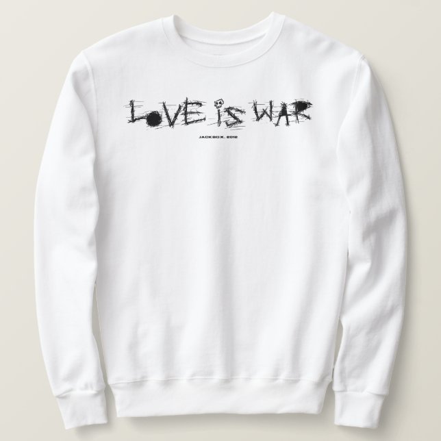 LOVE IS WAR LÅNG ÄRMAD TRÖJA (Design framsida)