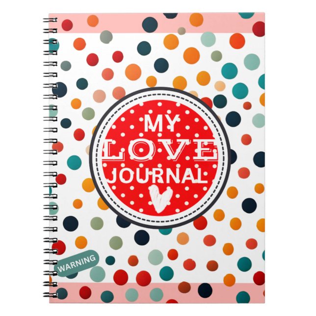 Love journal notebook writing ideas anteckningsbok (Framsidan)