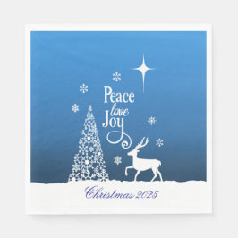 Love, Joy, Peace, Christmas - Personalize Pappersservett