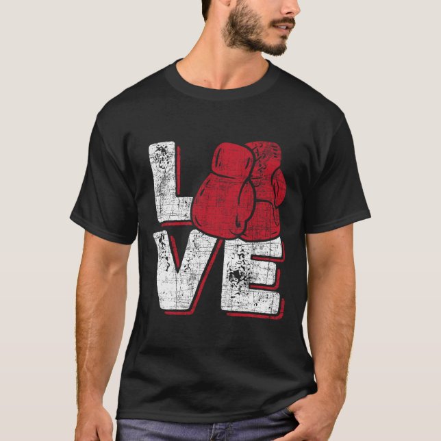 Love - Kickboxer Kickboxing Fitness Workout Martia T Shirt (Framsida)