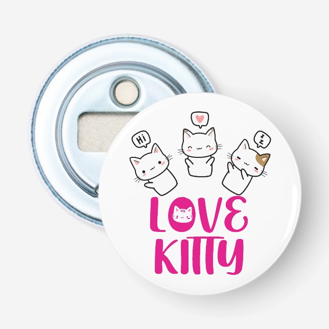LOVE KITTY -It's too cute- Flasköppnare (Framsidan)