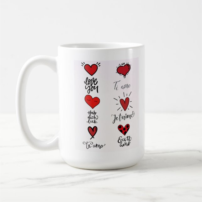Love Languages Mug Kaffemugg (Vänster)
