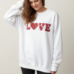 LOVE lapptäcke sweatshirt T Shirt