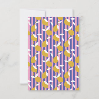 Love Lemonade Flat Thank You Card Tack Kort