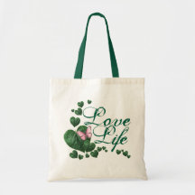 Love life tote bag