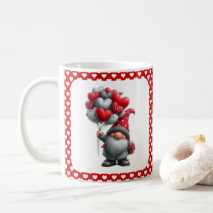 "Love Lifted High" Hjärtballongtomte Kaffemugg