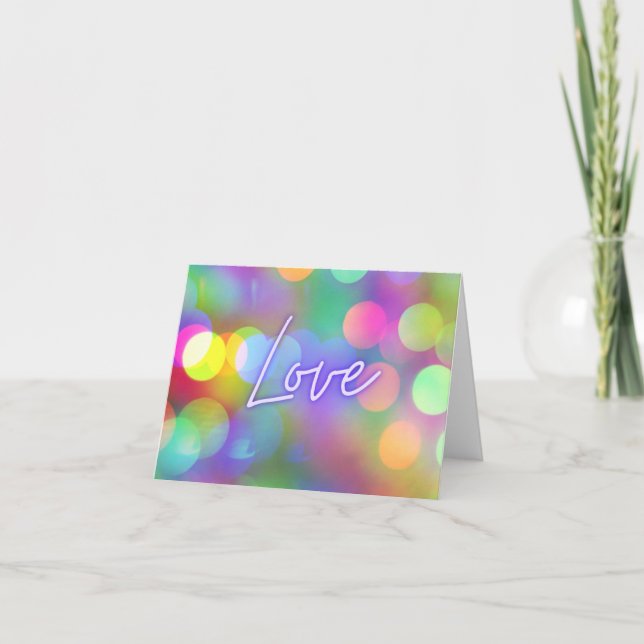 Love Lights Tack Kort (Framsida)