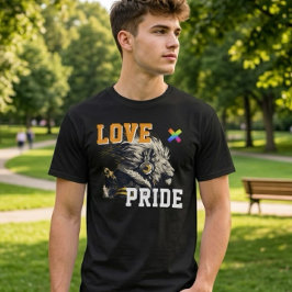 LOVE × LION Ver. A - Custom スケートボード T Shirt
