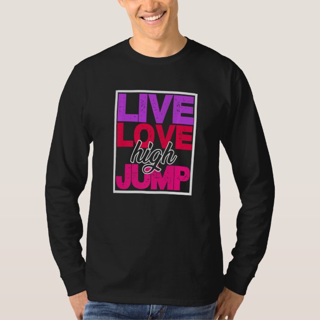 Love Live High Jump Pole Vaulting Pole Jumping T Shirt (Framsida)