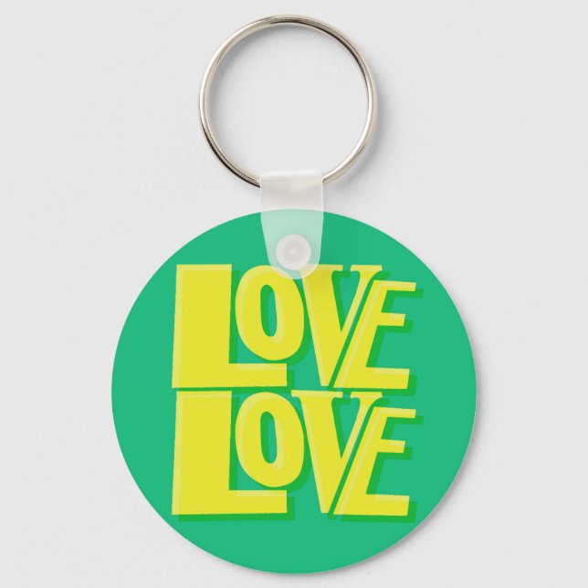 Love Love Key Charm Nyckelring (Baksida)
