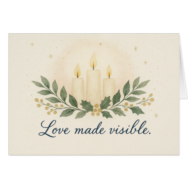 Love Made Visible — Christmas Card Hälsningskort (Framsidan Horizontal)